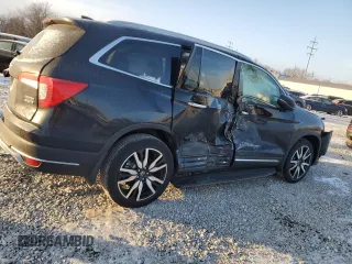 2022 Honda Pilot Touring 7-Passenger with VIN 5FNYF6H60NB100721, listed as a Copart auction lot 41966595 with 0 mi miles and Salvage Title. Bid and sale history available at carsss.com. Image 3.