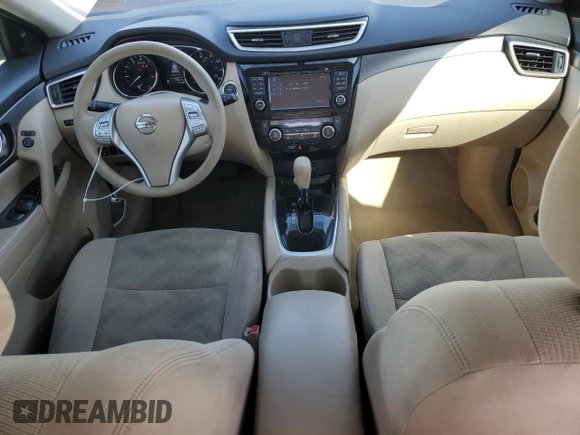 2014 Nissan Rogue SV with VIN 5N1AT2MT3EC810042, listed as a Copart auction lot 55498375 with 108,918 mi miles and Salvage Title. Bid and sale history available at DreamBid. Image 8.