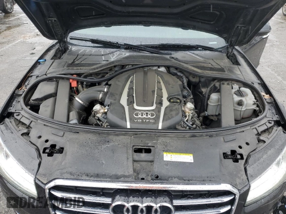 2015 Audi A8 L 4.0T with VIN WAU32AFD3FN004897, listed as a Copart auction lot 43602063 with 53,271 mi miles. Bid and sale history available at carsss.com. Image 11.