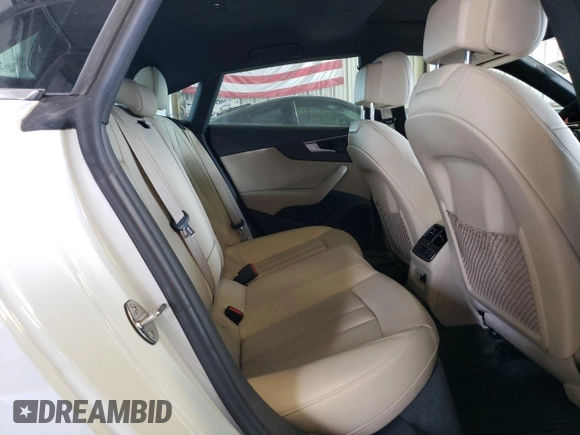 2019 Audi A5 Sportback Premium Plus with VIN WAUBNCF5XKA008292, listed as a Copart auction lot 46281164 with 64,302 mi miles. Bid and sale history available at carsss.com. Image 10.
