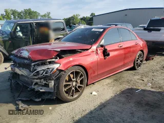 2016 Mercedes-Benz C 450 AMG z VIN 55SWF6EB9GU124347, wystawiony jako Copart lot #59899065 z przebiegiem 112 182 mil mil oraz Czysty tytuł • Clean title. Historia ofert i sprzedaży dostępna na DreamBid. Obrazek 1.