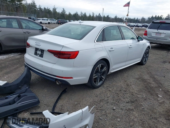 2017 Audi A4 Premium Plus with VIN WAUENAF42HN008961, listed as a IAAI auction lot 41701211 with 130,236 mi miles. Bid and sale history available at carsss.com. Image 4.