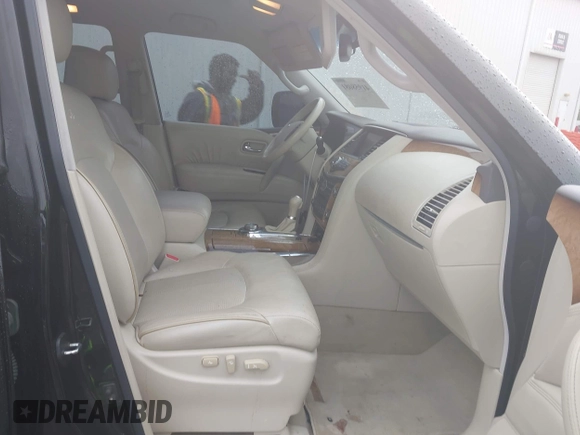 2012 Infiniti QX56 8-passenger with VIN JN8AZ2NCXC9315241, listed as a IAAI auction lot 41958081 with 148,252 mi miles. Bid and sale history available at carsss.com. Image 5.