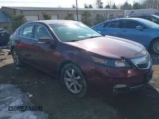 2012 Acura TL Tech Auto with VIN 19UUA8F56CA030944, listed as a IAAI auction lot 41406289 with 170,129 mi miles. Bid and sale history available at carsss.com. Image 1.