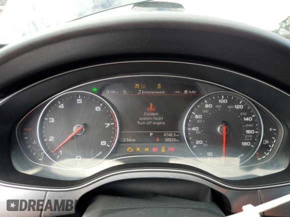2015 Audi A6 Prestige with VIN WAUHGAFC5FN008805, listed as a Copart auction lot 58084535 with 98,829 mi miles and Salvage title. Bid and sale history available at DreamBid. Image 9.