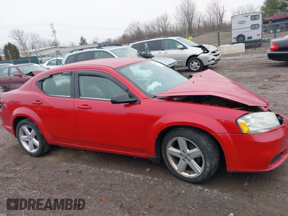 2013 Dodge Avenger with VIN 1C3CDZAB7DN649233, listed as a IAAI auction lot 41555445 with 118,846 mi miles and . Bid and sale history available at DreamBid. Image 13.