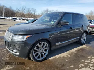 2017 Land Rover Range Rover with VIN SALGS2FEXHA334025, listed as a Copart auction lot 41811675 with 57,527 mi miles and Salvage title. Bid and sale history available at DreamBid. Image 1.