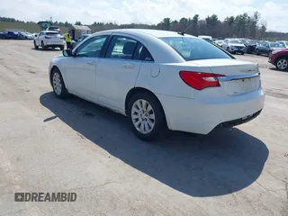 2012 Chrysler 200 LX with VIN 1C3CCBAB3CN204447, listed as a IAAI auction lot 42095415 with 141,911 mi miles. Bid and sale history available at carsss.com. Image 3.