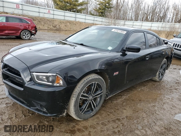 2013 Dodge Charger RT Plus with VIN 2C3CDXDT6DH608285, listed as a Copart auction lot 47427305 with 180,824 mi miles and Clean Title. Bid and sale history available at carsss.com. Image 1.