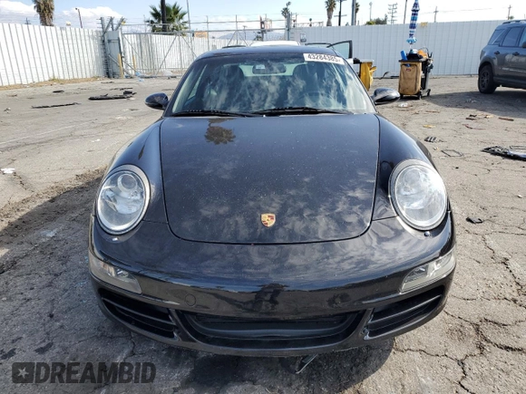 2007 Porsche 911 Carrera S with VIN WP0AB29907S731473, listed as a Copart auction lot 43284385 with 81,597 mi miles and Salvage Title. Bid and sale history available at carsss.com. Image 5.