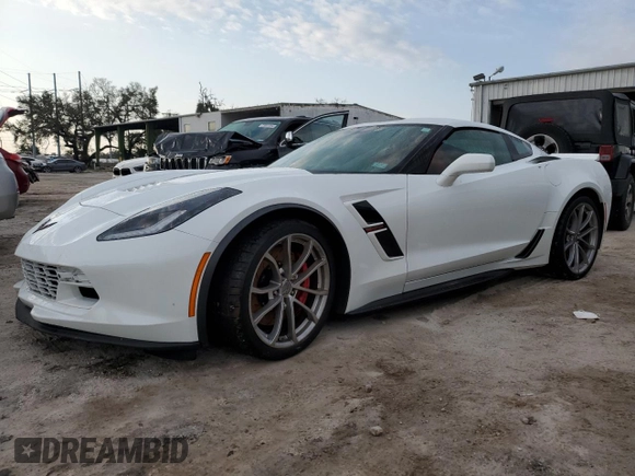 2019 Chevrolet Corvette Grand Sport 2LT with VIN 1G1YY2D73K5110974, listed as a Copart auction lot 75684654 with 6,552 mi miles and Non Repairable. Bid and sale history available at carsss.com. Image 1.