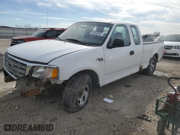 2002 Ford F-150 XL with VIN 1FTRX17212NA65610, listed as a Copart auction lot 50460585 with 129,823 mi miles and Clean Title. Bid and sale history available at carsss.com. Image 1.