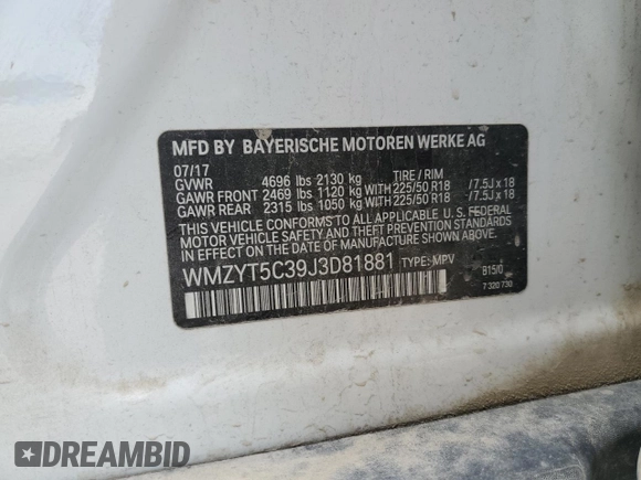 2018 MINI Countryman Cooper S z VIN WMZYT5C39J3D81881, wystawiony jako Copart lot #51741095 z przebiegiem 69 933 mil mil oraz Szkoda całkowita • Salvage title. Historia ofert i sprzedaży dostępna na DreamBid. Obrazek 12.