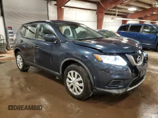 2016 Nissan Rogue SV with VIN KNMAT2MV6GP665239, listed as a Copart auction lot 47032235 with 76,396 mi miles and Clean Title. Bid and sale history available at carsss.com. Image 4.