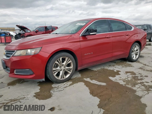 2014 Chevrolet Impala LT with VIN 1G1115SL8EU122166, listed as a Copart auction lot 50755295 with 112,386 mi miles and Clean title. Bid and sale history available at DreamBid. Image 1.