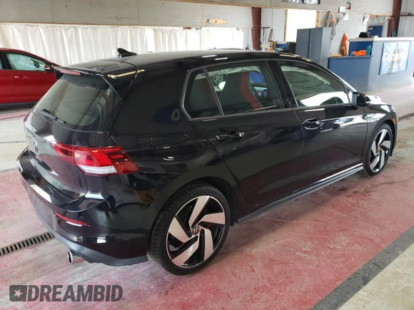 2024 Volkswagen Golf GTI S with VIN WVWGA7CD3RW128276, listed as a Copart auction lot 65328484 with 8,344 mi miles and Salvage Title. Bid and sale history available at carsss.com. Image 3.