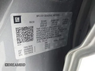 2019 GMC Canyon 4WD SLE with VIN 1GTG6CEN6K1352824, listed as a IAAI auction lot 41875753 with 60,684 mi miles. Bid and sale history available at carsss.com. Image 9.
