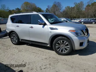 2018 Nissan Armada SL z VIN JN8AY2NC8JX500366, wystawiony jako Copart lot #52125215 z przebiegiem 132 818 mil mil oraz Szkoda całkowita • Salvage title. Historia ofert i sprzedaży dostępna na DreamBid. Obrazek 4.