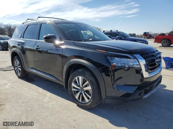 2024 Nissan Pathfinder SL with VIN 5N1DR3CA1RC316303, listed as a Copart auction lot 44618465 with 321 mi miles and Salvage Title. Bid and sale history available at carsss.com. Image 4.