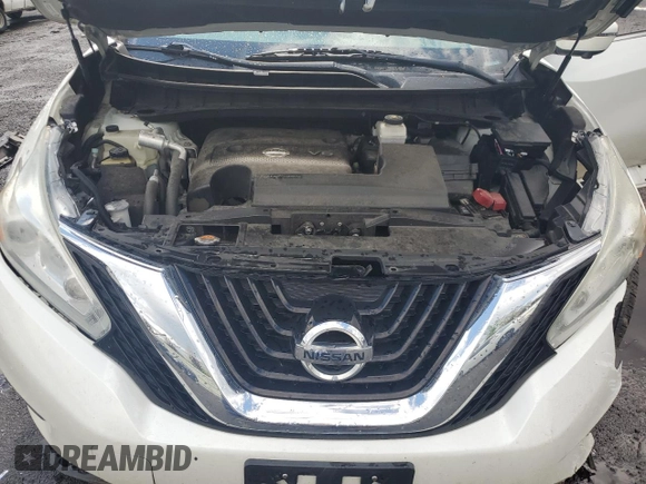 2016 Nissan Murano SL z VIN 5N1AZ2MH3GN128490, wystawiony jako Copart lot #55619185 z przebiegiem 77 174 mil mil oraz Szkody całkowita. Historia ofert i sprzedaży dostępna na DreamBid. Obrazek 11.
