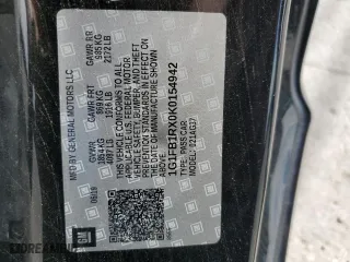 2019 Chevrolet Camaro 1LT with VIN 1G1FB1RX0K0154942, listed as a Copart auction lot 54720455 with 81,607 mi miles and Clean Title. Bid and sale history available at carsss.com. Image 14.