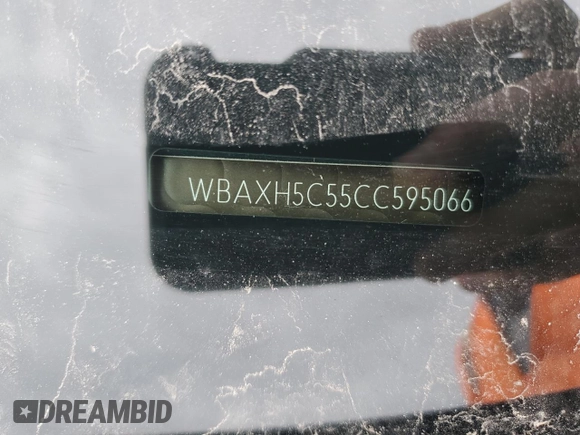 2012 BMW 5 Series 528i xDrive with VIN WBAXH5C55CC595066, listed as a Copart auction lot 46647335 with 124,330 mi miles and Salvage Title. Bid and sale history available at DreamBid. Image 12.