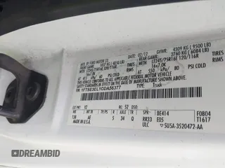2012 Ford Econoline Cargo Super Duty Commercial with VIN 1FTSE3EL1CDA56377, listed as a IAAI auction lot 41746859 with 260,051 mi miles and . Bid and sale history available at carsss.com. Image 9.
