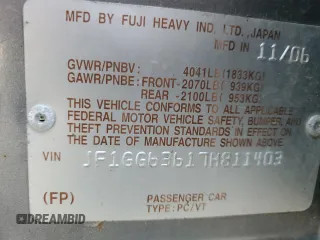 2007 Subaru Impreza Outback Special Sports с VIN JF1GG63617H811403, выставлен на аукционе Copart как лот 54610465 с пробегом 175 394 миль миль и На запчасти • Non repairable. История ставок и продаж доступна на DreamBid. Изображение 12.