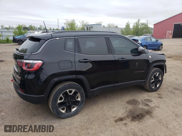 2017 Jeep Compass Trailhawk z VIN 3C4NJDDB4HT649028, wystawiony jako Copart lot #58652795 z przebiegiem 70 630 mil mil oraz Szkoda całkowita • Salvage title. Historia ofert i sprzedaży dostępna na DreamBid. Obrazek 3.