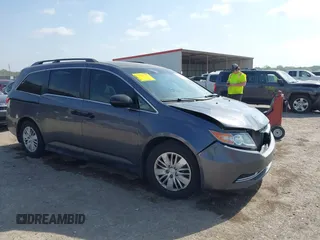 2015 Honda Odyssey LX with VIN 5FNRL5H29FB032327, listed as a IAAI auction lot 42052043 with 153,365 mi miles and . Bid and sale history available at DreamBid. Image 1.