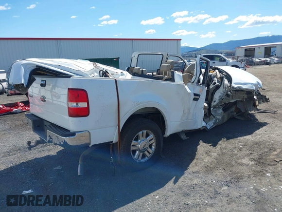 2008 Ford F-150 XLT with VIN 1FTPW14V98FA56570, listed as a IAAI auction lot 37633737 with Not provided miles and . Bid and sale history available at DreamBid. Image 4.