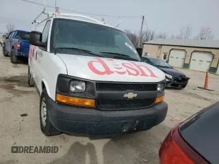 2013 Chevrolet Express Cargo Van with VIN 1GCSGAFX9D1127845, listed as a Copart auction lot 46271965 with 230,407 mi miles and Clean Title. Bid and sale history available at carsss.com. Image 5.