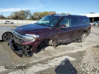 2024 Ford Expedition Max Limited с VIN 1FMJK2A86REA34602, выставлен на аукционе Copart как лот 88928385 с пробегом 9 781 миль миль и Списание • Salvage title. История ставок и продаж доступна на DreamBid. Изображение 1.