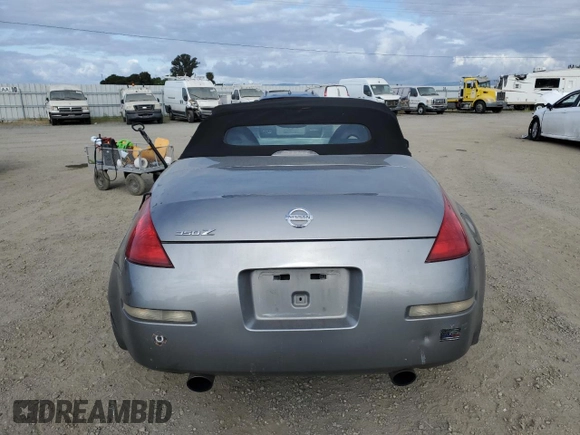 2004 Nissan 350Z Enthusiast with VIN JN1AZ36D74T110685, listed as a Copart auction lot 54630875 with 130,935 mi miles and Salvage Title. Bid and sale history available at DreamBid. Image 6.