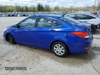 2013 Hyundai Accent GLS with VIN KMHCT4AE4DU409439, listed as a Copart auction lot 53118785 with 156,238 mi miles and Salvage Title. Bid and sale history available at carsss.com. Image 2.