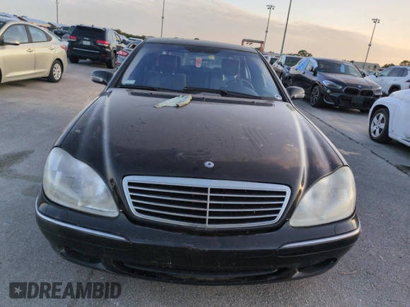2002 Mercedes-Benz S-Class 4.3L with VIN WDBNG70J52A304262, listed as a Copart auction lot 75084714 with 0 mi miles and Salvage Title. Bid and sale history available at carsss.com. Image 5.
