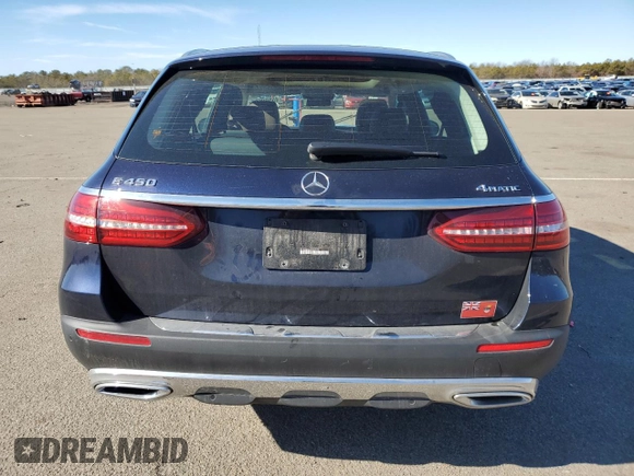 2023 Mercedes-Benz E-Class E 450 with VIN W1KZH6AB1PB155552, listed as a Copart auction lot 45599685 with 22,607 mi miles and Salvage Title. Bid and sale history available at carsss.com. Image 6.