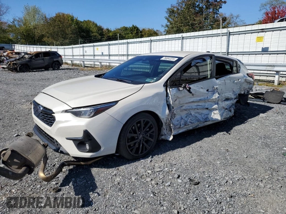 2024 Subaru Impreza RS with VIN JF1GUHHC6R8286179, listed as a Copart auction lot 76664324 with 17,155 mi miles and Salvage Title. Bid and sale history available at carsss.com. Image 1.
