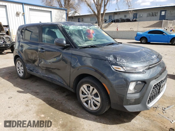 2022 Kia Soul LX with VIN KNDJ23AU8N7801887, listed as a Copart auction lot 47099145 with 22,684 mi miles and Salvage Title. Bid and sale history available at carsss.com. Image 4.
