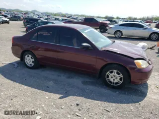 2002 Honda Civic LX with VIN 2HGES16522H536487, listed as a Copart auction lot 52560635 with 121,970 mi miles and Salvage Title. Bid and sale history available at carsss.com. Image 4.