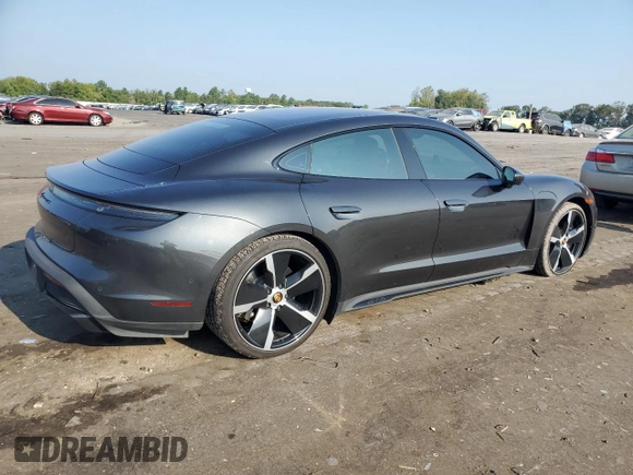 2023 Porsche Taycan GTS with VIN WP0AD2Y15PSA47317, listed as a Copart auction lot 69189394 with 36,246 mi miles and Salvage Title. Bid and sale history available at DreamBid. Image 3.
