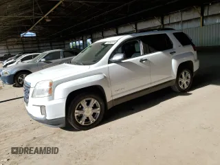 2017 GMC Terrain SLT z VIN 2GKFLPE36H6110300, wystawiony jako Copart lot #55050375 z przebiegiem 156 862 mil mil oraz Szkoda całkowita • Salvage title. Historia ofert i sprzedaży dostępna na DreamBid. Obrazek 1.