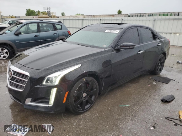 2014 Cadillac CTS Premium AWD with VIN 1G6AZ5S37E0131094, listed as a Copart auction lot 59180975 with 119,592 mi miles and Salvage title. Bid and sale history available at DreamBid. Image 1.
