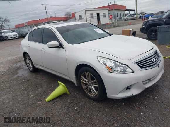 2011 Infiniti G25 Sedan x with VIN JN1DV6AR3BM451988, listed as a IAAI auction lot 41222232 with 173,126 mi miles. Bid and sale history available at carsss.com. Image 1.