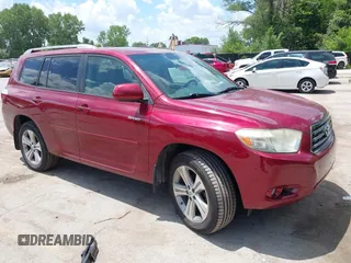 2008 Toyota Highlander Sport with VIN JTEES43A582055146, listed as a IAAI auction lot 42749244 with 230,631 mi miles and . Bid and sale history available at DreamBid. Image 1.