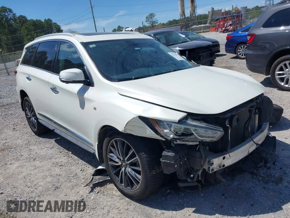 2018 Infiniti QX60 with VIN 5N1DL0MN2JC525197, listed as a IAAI auction lot 41878972 with 181,134 mi miles. Bid and sale history available at carsss.com. Image 1.