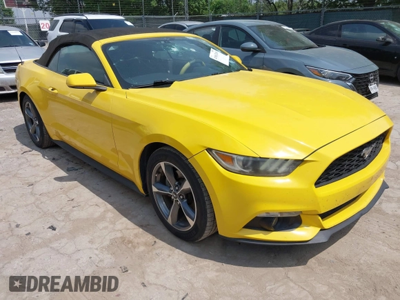 2016 Ford Mustang V6 with VIN 1FATP8EM6G5216232, listed as a IAAI auction lot 41963249 with 58,500 mi miles and . Bid and sale history available at DreamBid. Image 1.