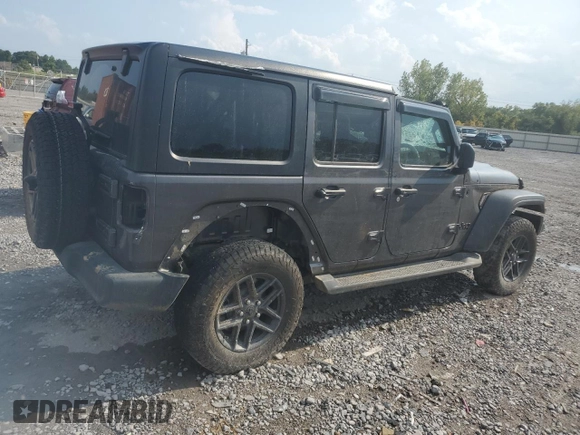 2024 Jeep Wrangler Sport with VIN 1C4PJXKN4RW197634, listed as a Copart auction lot 67890154 with 12,833 mi miles and Salvage title. Bid and sale history available at DreamBid. Image 3.