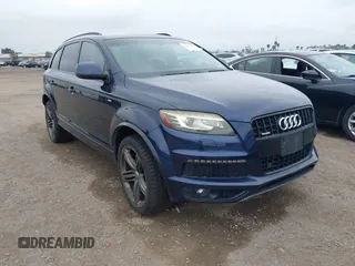 2013 Audi Q7 3.0L TDI Prestige with VIN WA1WMBFE2DD006596, listed as a IAAI auction lot 41879103 with 118,956 mi miles. Bid and sale history available at carsss.com. Image 1.