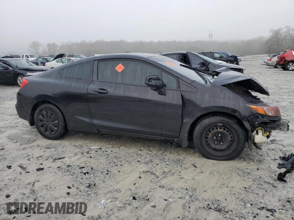 2012 Honda Civic Cpe LX with VIN 2HGFG3B51CH521147, listed as a Copart auction lot 44818275 with 0 mi miles and Non Repairable. Bid and sale history available at carsss.com. Image 4.